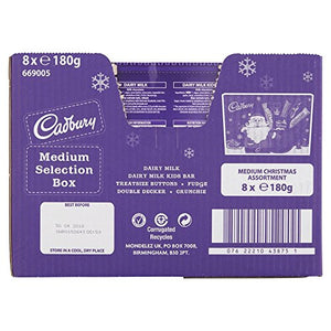 Cadbury Chocolate Assorted Santas (180-Gram Bag, Pack Of 8)