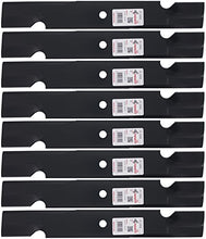 Load image into Gallery viewer, Rotary 3404 8 Mower Blades for Exmark Lesco Snapper Toro Windsor 18 Length 2-1/2 Width .2040 Thickness 5/8 Center Hole Fits 52&quot; Deck
