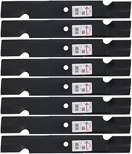 Rotary 3404 8 Mower Blades for Exmark Lesco Snapper Toro Windsor 18 Length 2-1/2 Width .2040 Thickness 5/8 Center Hole Fits 52