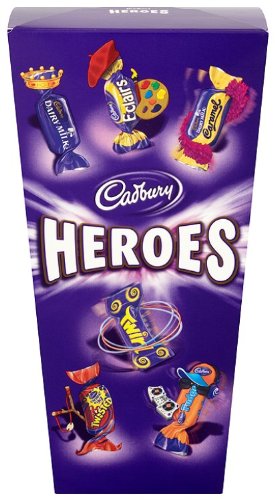 Cadbury Heroes Box of Chocolate & Toffee Candy-350gr (12.3ozs)