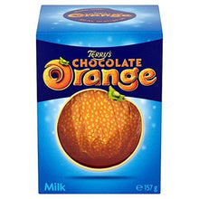 Load image into Gallery viewer, Original Classic Terry&#39;s Chocolate Orange Milk Chocolate Box Imported From The UK England The Very Best Of Terrys Orange Chocolate Candy British Chocolate Terrys Milk Chocolate Orange
