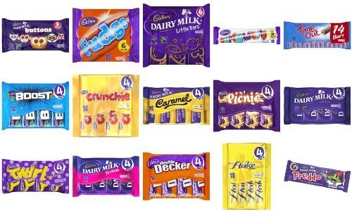 Cadbury Mega Pack. Includes 70 Bars of Chocolate; Diary Milk, Freddo, Crunchie, Boost, Picnic, Time Out and Much More!