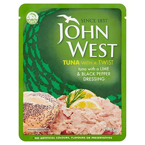 John West Tuna Lime & Pepper Pouch 85g - Pack of 2