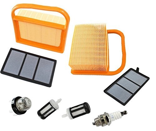 ISE Service Kit Air Fuel Filter Primer Bulb Spark Plug Fits Stihl Ts410 Ts420 Cut Off Saw Replace 4238 140 4401 , 4238 350 6201