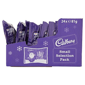 Cadbury Chocolate Assorted Santas (81-Gram Bag, Pack Of 12)