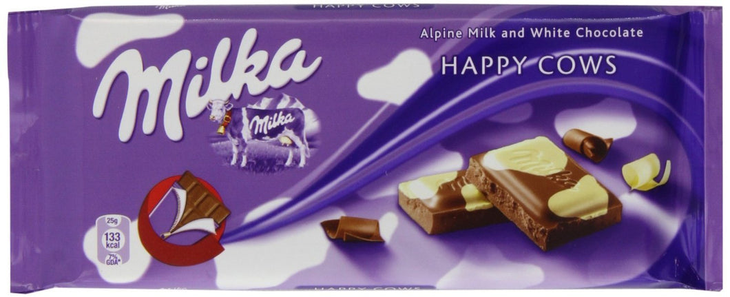 Milka Happy Cows Original Chocolate 100G (1 Bar)