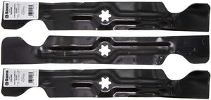 Lawn Mower Blade Set of 3 for 50" Cut Blades for Cub Cadet 742-04053, 742-04053a, 942-04053, 942-04053a.