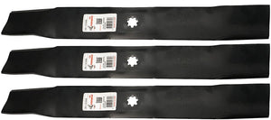 Rotary (3) 12380 Mower Blades for John Deere M154061, M154062, 42" Deck