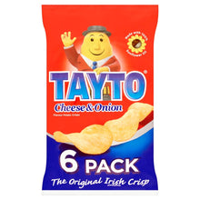 Load image into Gallery viewer, Tayto Cheese &amp; Onion Chips 25g x 6 Pack by Tayto
