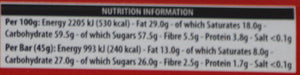 Cadbury Bournville Standard Bar 45g x 12