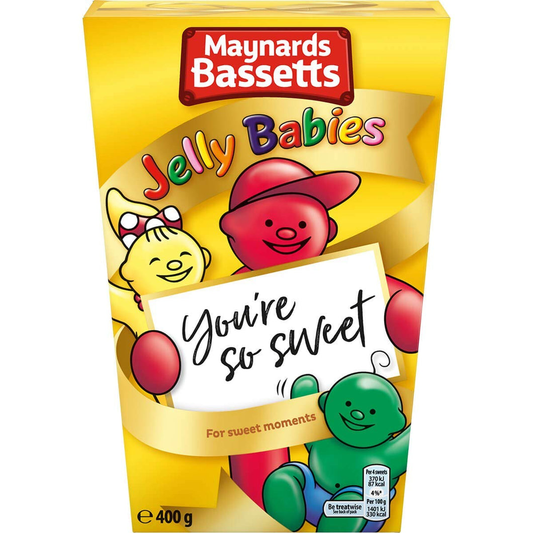 Bassetts Jelly Babies Carton (400g) Pack of 2