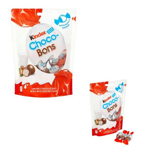Kinder Chocolate 6 PACK - Bueno, Happy Hippo, Chocobons, Kinder with Cereal, Mini bars (Chocobons Pouch 104g)