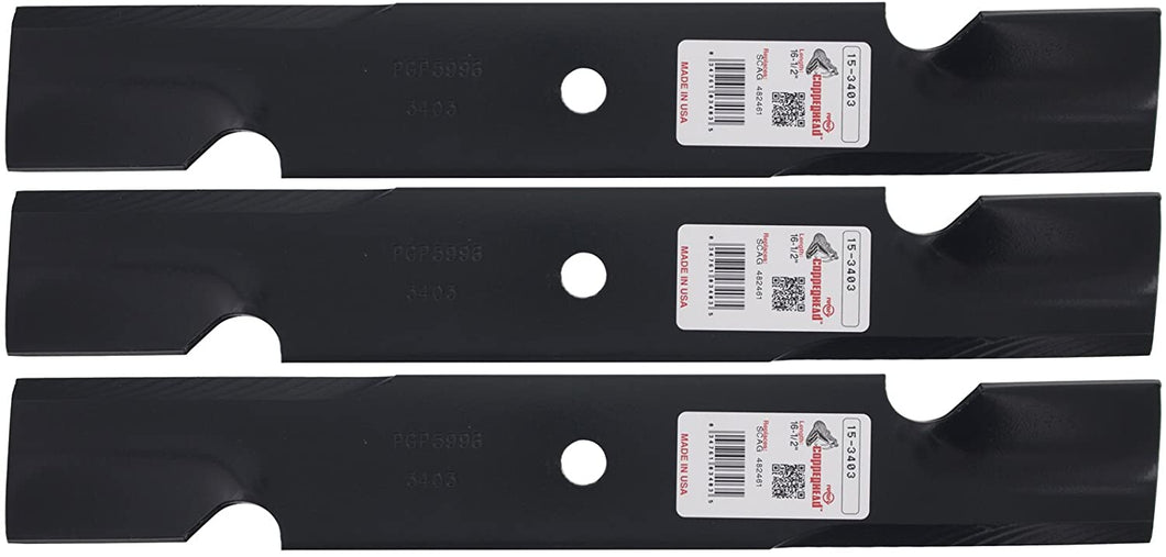 Rotary 3 High-Lift Blades for Great Dane D18086, GDU10230, 32
