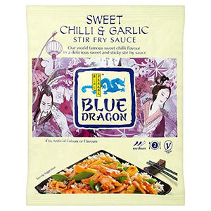 Blue Dragon Sweet Chilli & Garlic Stir Fry Sauce 120g (Pack of 6 x 120g)