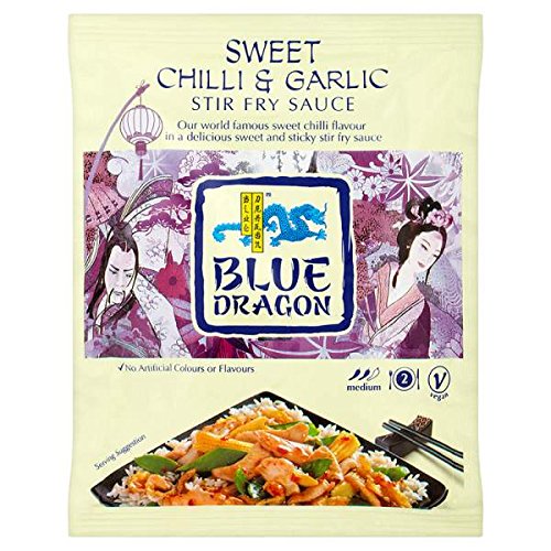 Blue Dragon Sweet Chilli & Garlic Stir Fry Sauce 120g (Pack of 6 x 120g)