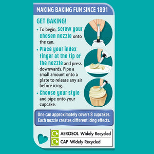 Dr. Oetker - Easy Swirl Cupcake Icing - Vanilla - 180g