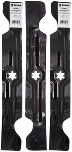 Lawn Mower Blade Set of 3 for 50" Cut Blades for Cub Cadet 742-04053, 742-04053a, 942-04053, 942-04053a.