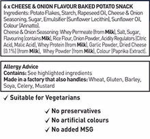 Load image into Gallery viewer, Walkers Baked Cheese and Onion Crisps 6 Pack 150g
