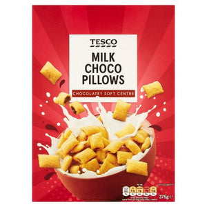 Tesco Pillows Choco-Nut Cereal 375G