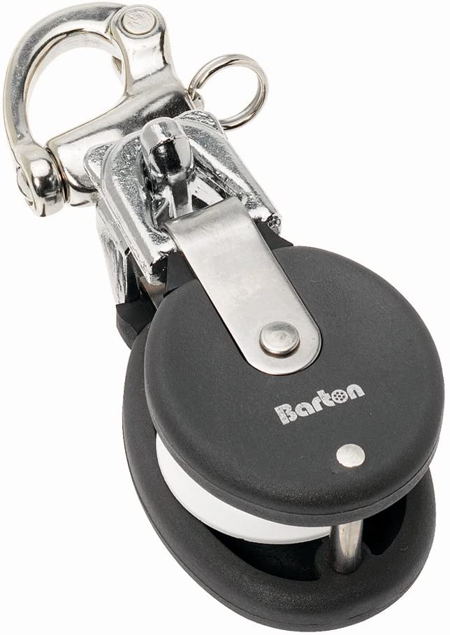 Barton Marine 90401 - Medium Snatch Block w/Stainless Snap Shackle (46647)
