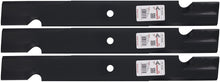 Load image into Gallery viewer, Rotary 3434 3 Mower Blades Bobcat Ferris Scag Snapper 21 Length 2-1/2 Width .2040 Thickness 5/8 Center Hole Fits 61&quot; Deck
