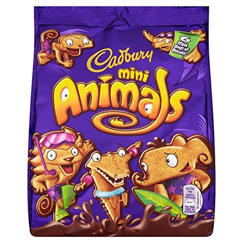 Cadburys Animals Mini Snack Packs 6 X 22G
