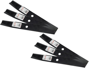 Rotary 1127 6 Mower Blades for John Deere Windsor AYP Husqvarna 16” Length 2” Width .1870” Thickness 11/16” Center Hole Fits 46in. Deck