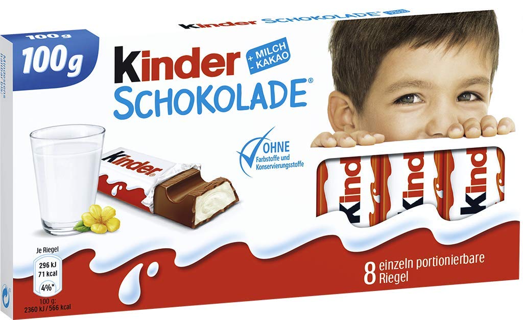 Ferrero Kinder Chocolate, 8 bars