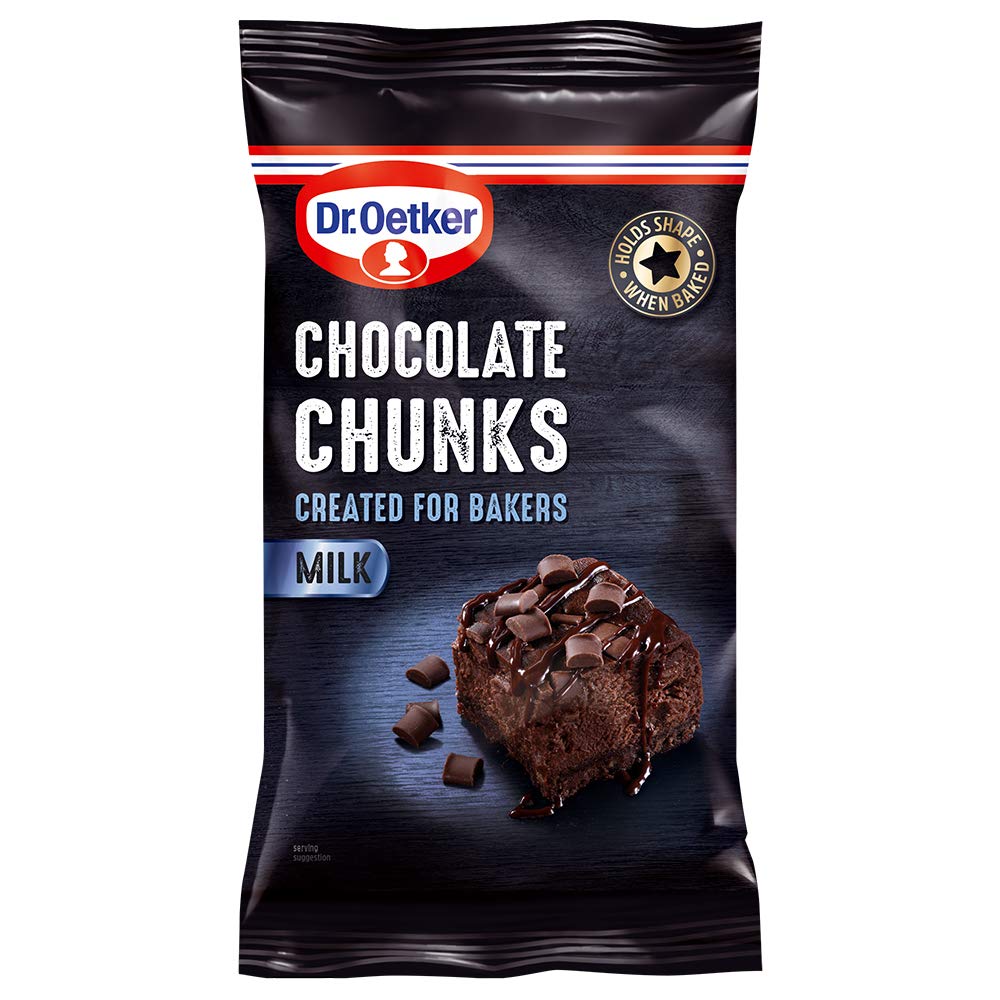 Dr. Oetker Milk Chocolate Chunks (100g)