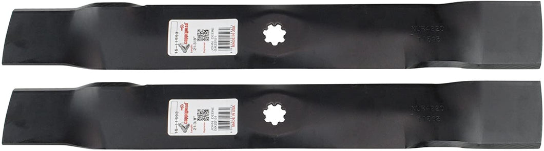 Rotary Lawn Mower Blades Compatible with John Deere Windsor Husqvarna Model 11593 (2 Pack)