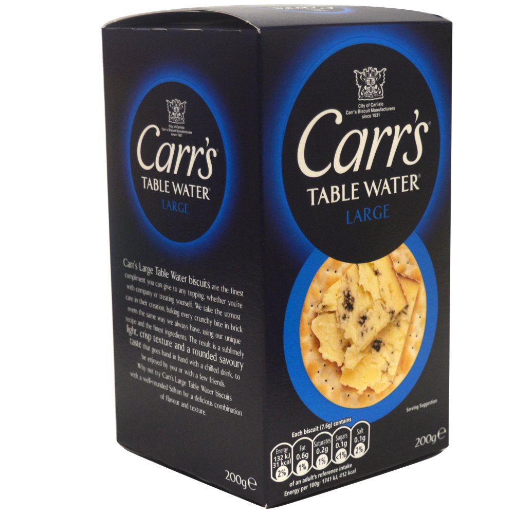 Carr's Table Water Biscuits (200g) - Pack of 6