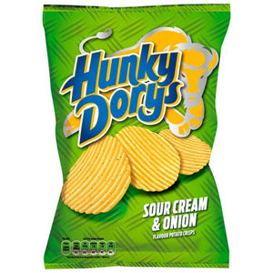 Hunky Dorys Sour Cream & Onion Large Bag 135g x 12