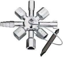 Load image into Gallery viewer, Knipex Tools LP - 1101 Twin Key Universal Control Cabinet Key, Chrome
