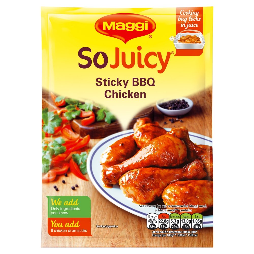 Maggi So Juicy Barbecue for Chicken 47 g (Pack of 16)