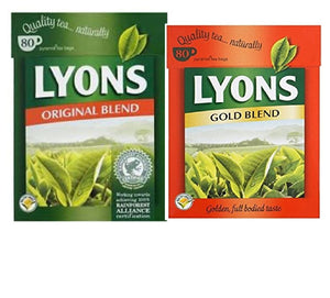 Lyons Original Irish Tea 80 Bags + Lyon Gold blind tea 80