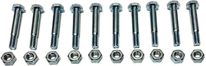 Aftermarket | (Pack of 10) Shear Pins & Nuts replace Ariens 510016, 51001600, 532005, 53200500