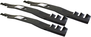 Rotary 60" 10073 Replacement Copperhead Toothed Mulching Lawn Mower Blade Set - 3 Blades