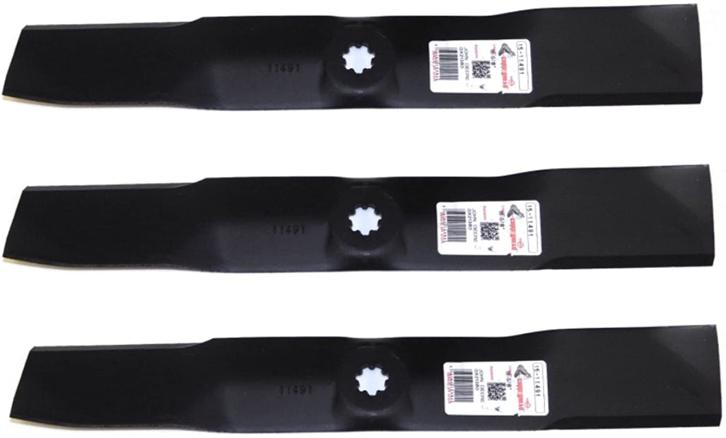 Rotary (3) 11491 Blades Compatible with John Deere GX21380, GY20684, G ...