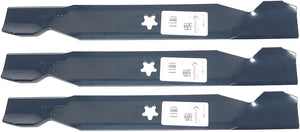 Set of 3, Made In USA Blade For 137380, 532137380 50" Deck, Craftsman, Poulan, Husqvarna, Wizard