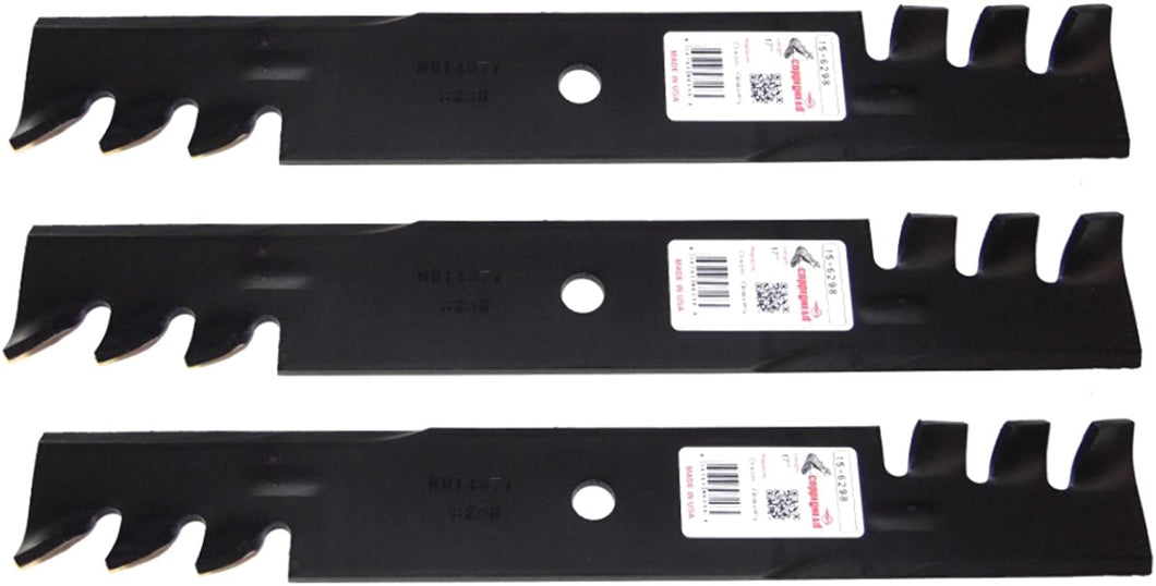 (3) 6298 Rotary Blades Compatible With Gravely 046998, 052928, 087792