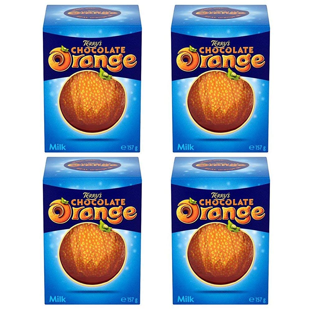 4-Pack Original Terrys Chocolate Orange Milk Chocolate Box Imported From The UK England