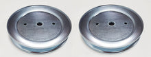 Load image into Gallery viewer, 2 (Two) Mandrel Pulleys Replace 195945 197473 532195945 532197473 Fits Craftsman Poulan Husqvarna Lawn Tractors
