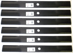 (6) 6252 Rotary Blades Replaces John Deere AM-102401, M83363