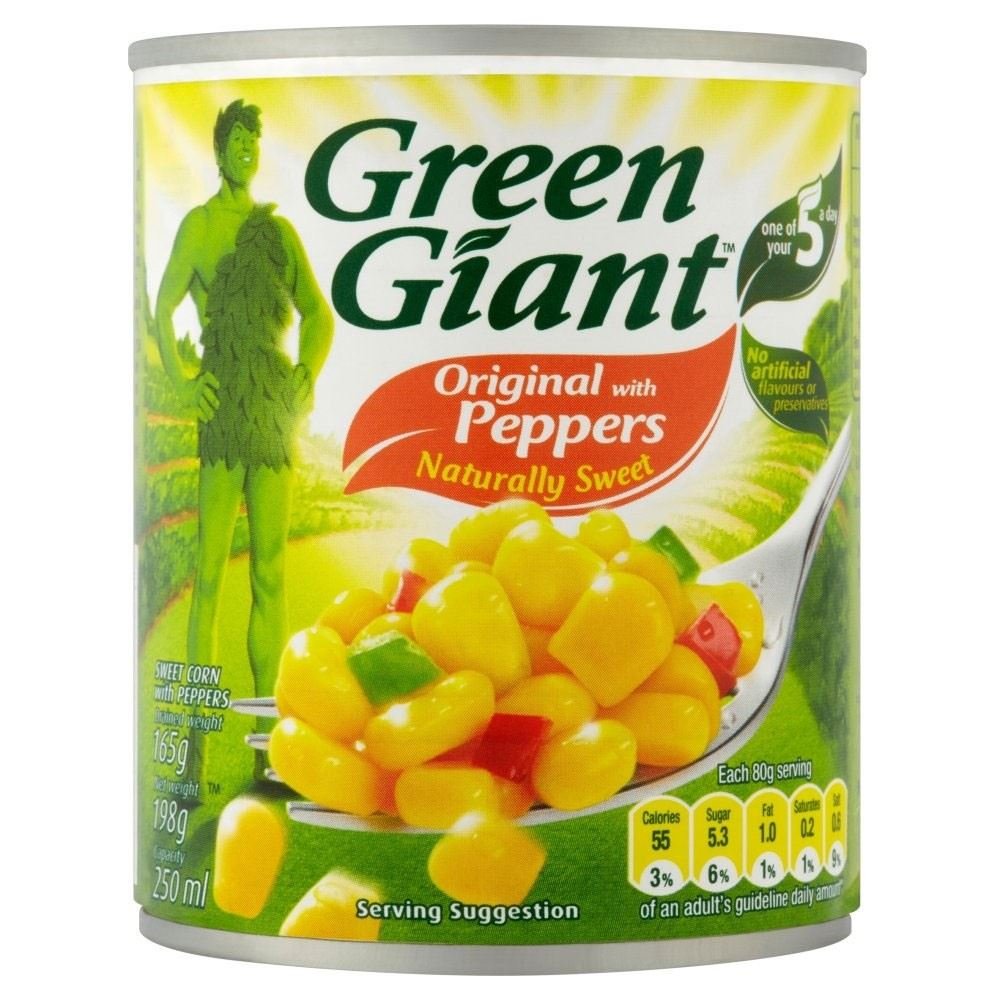 Green Giant Sweetcorn with Peppers (198g) - Pack of 6