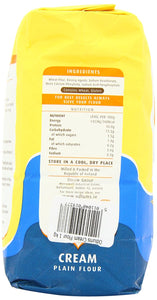 Odlums Irish Plain Cream Flour 1 Kg (Pack of 5)