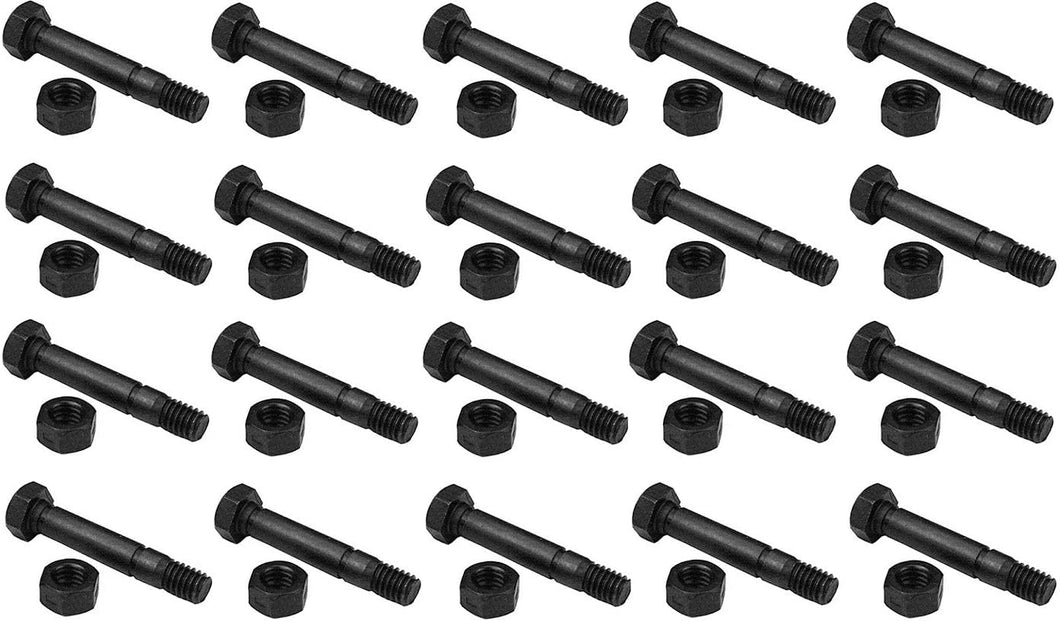 (20) Shear PINS Bolts Nuts for 52100100, 521001, ST824E, ST1027LE