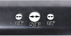 USA Mower Blades (2) Mulch Blade for Husqvarna 532157101, 532406713, 22" Deck