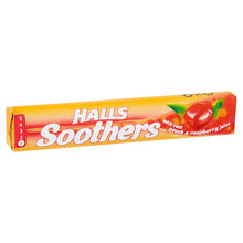 Load image into Gallery viewer, Halls Soothers Lozenges Peach &amp; Raspberry 10

