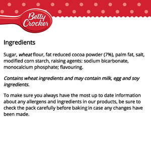 Betty Crocker Chocolate Fudge Brownie Mix, 415 g