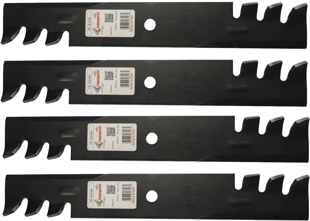 (4) Rotary 6298 Mower Blades for Gravely 08866800, 08866851, 32